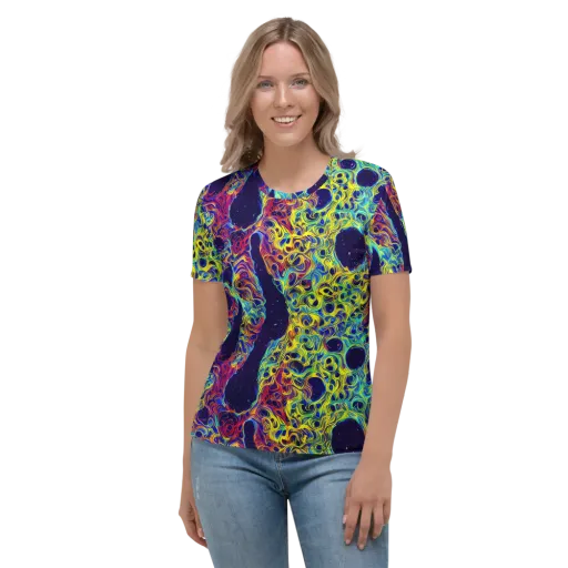 Electric Marrow on a Women's Crew Neck T-Shirt
