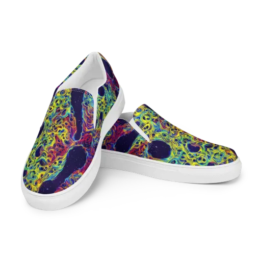 Electric Marrow on a Men's Slip-On Canvas Shoes
