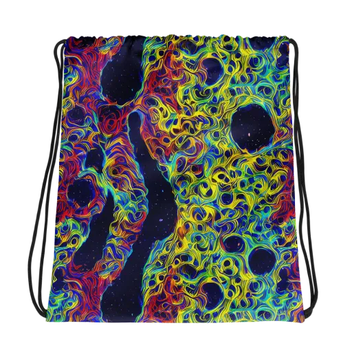 Electric Marrow on a Drawstring Bag