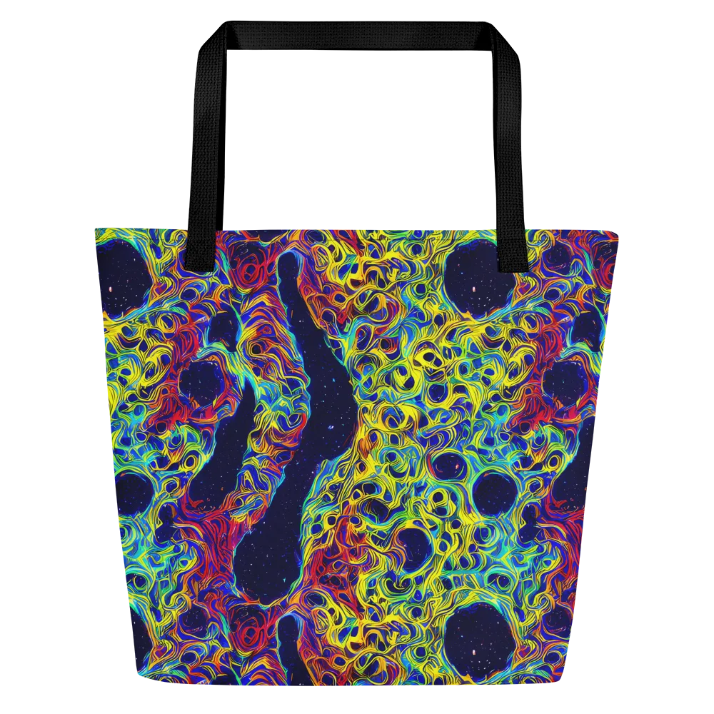 Electric Marrow on Large Tote Bag W/ Pocket — Front