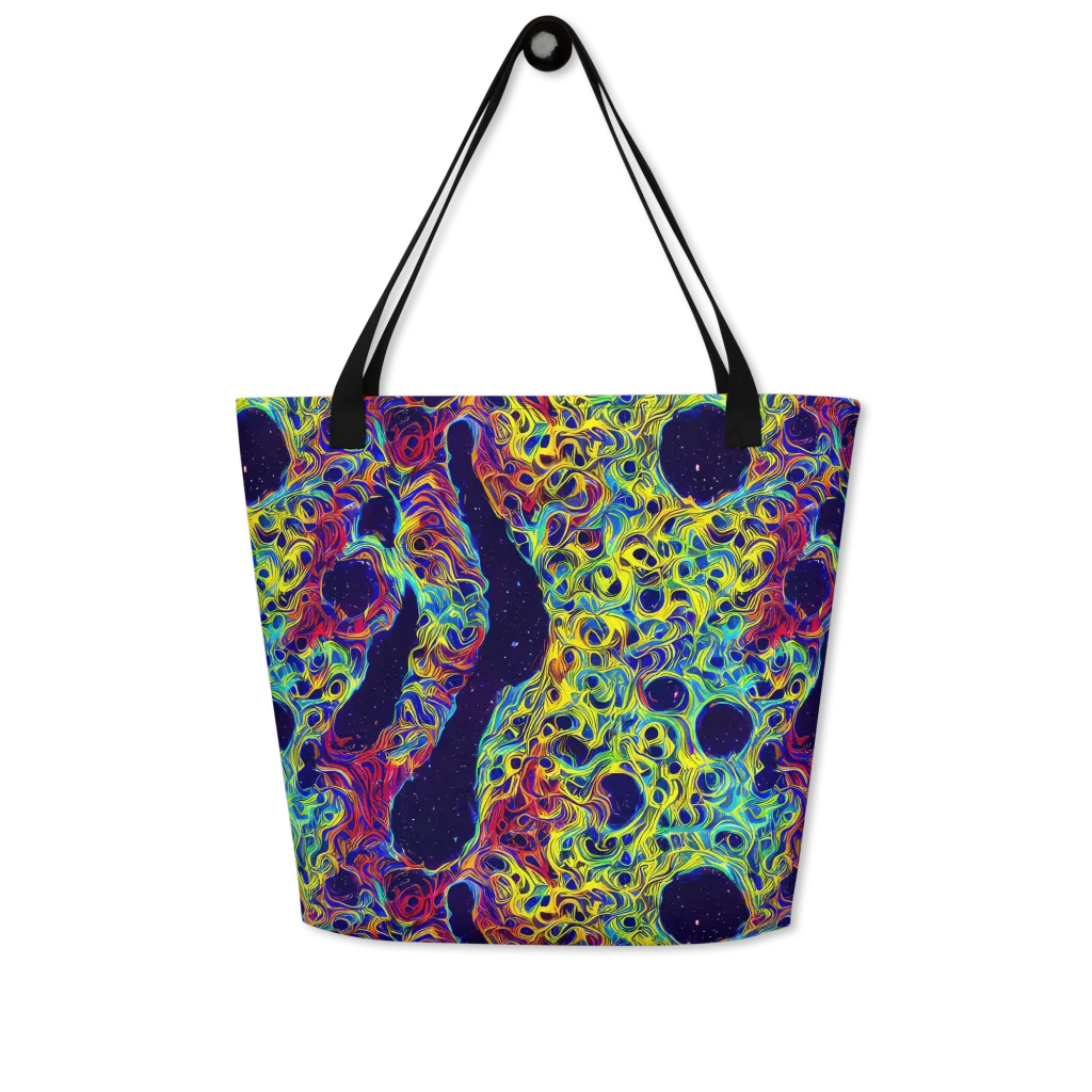 Electric Marrow on Large Tote Bag W/ Pocket — Front