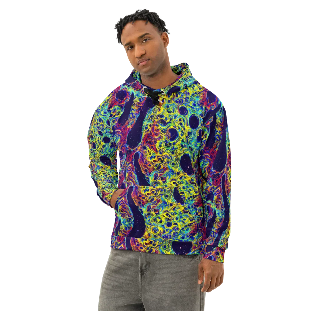 Electric Marrow on Cotton Hoodie — Left Front