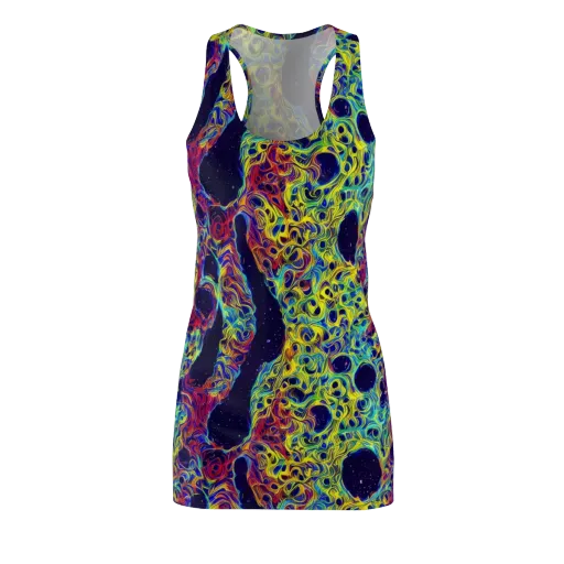 Electric Marrow on a Racerback Dress