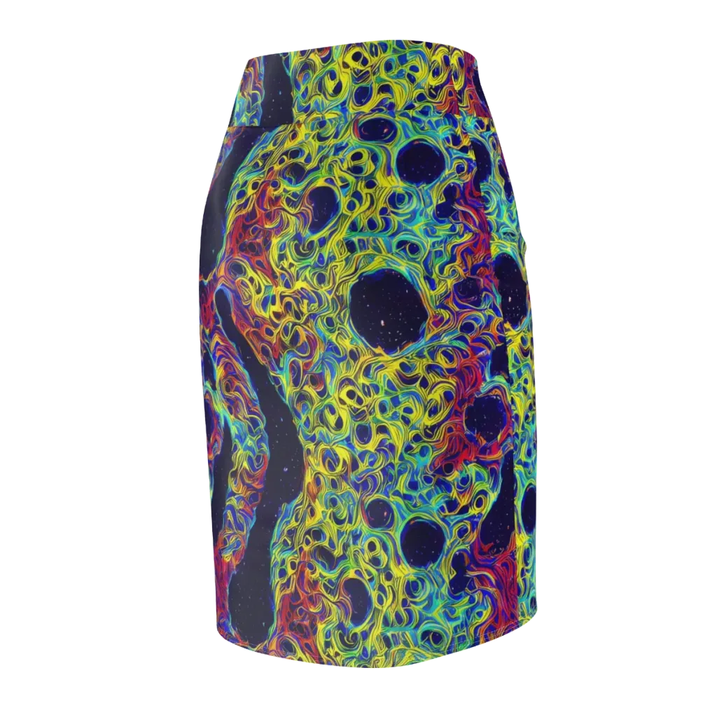 Electric Marrow on Pencil Skirt — Back Side