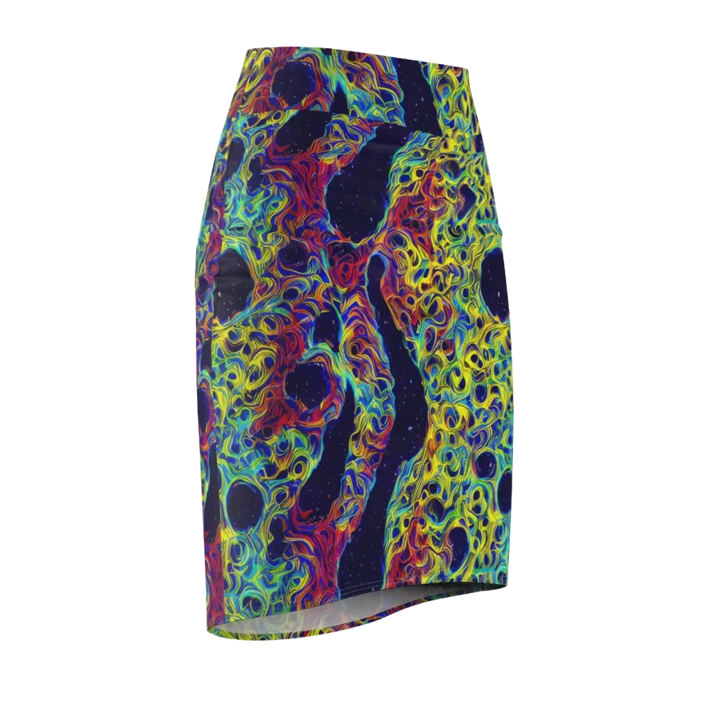 Electric Marrow on Pencil Skirt — Front Side