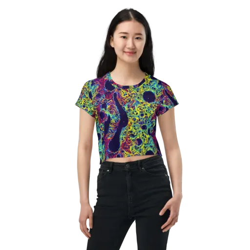 Electric Marrow on a Crop Tee