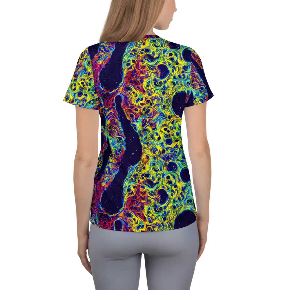 Electric Marrow on Women's Athletic T-Shirt — Back