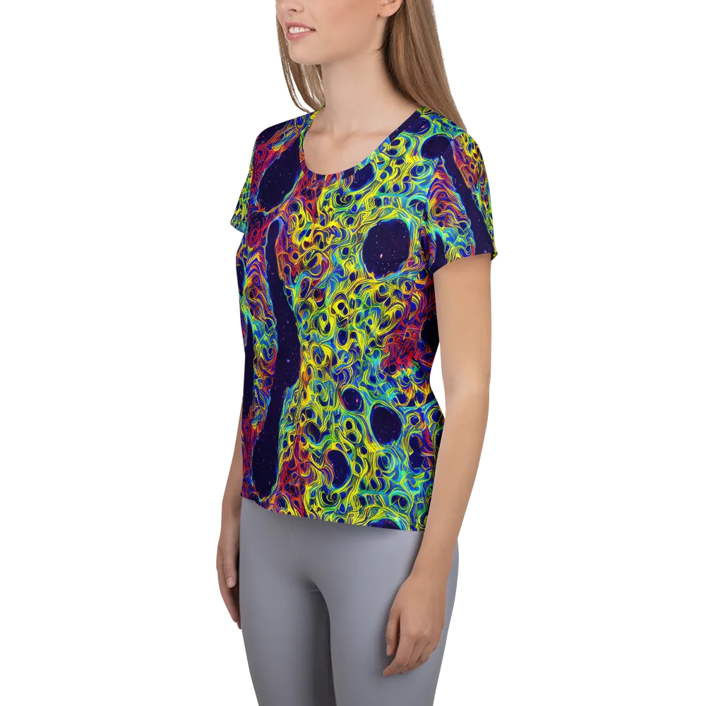 Electric Marrow on Women's Athletic T-Shirt — Left