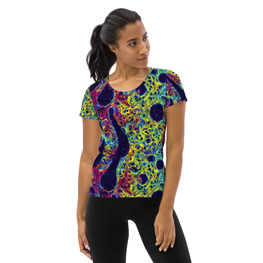 Electric Marrow on Women's Athletic T-Shirt — Front