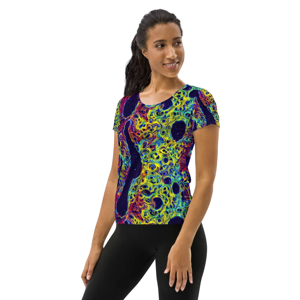 Electric Marrow on Women's Athletic T-Shirt — Left