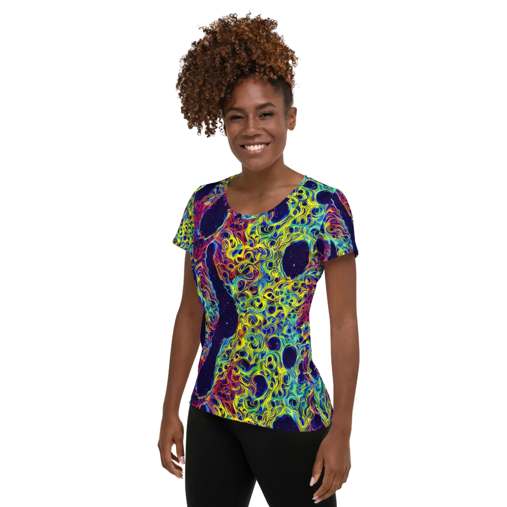 Electric Marrow on Women's Athletic T-Shirt — Left