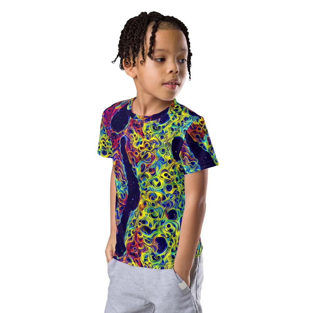Electric Marrow on Kids Crew Neck T-Shirt — Left Front