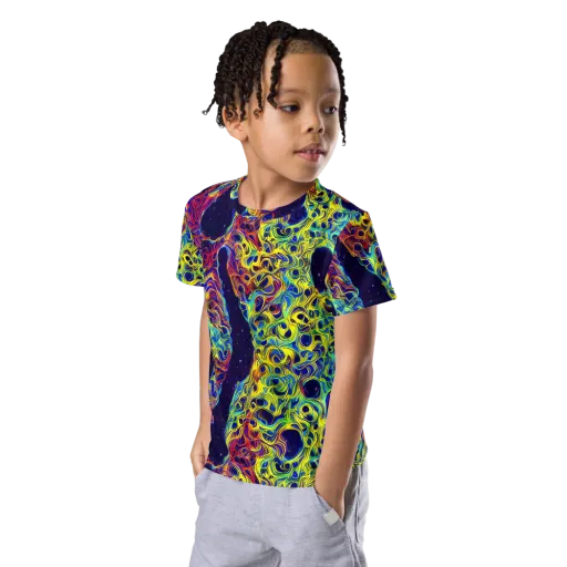 Electric Marrow on a Kids Crew Neck T-Shirt