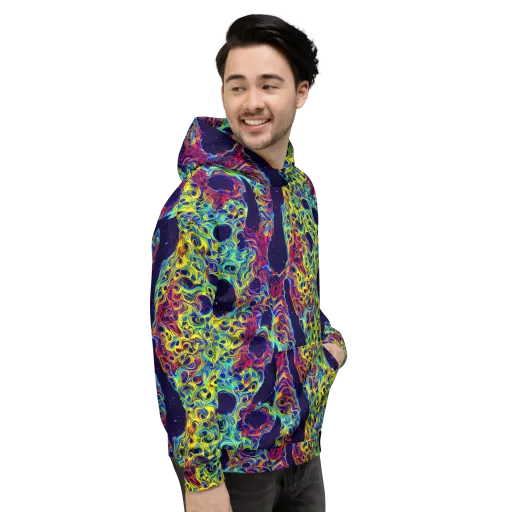Electric Marrow on a Hoodie