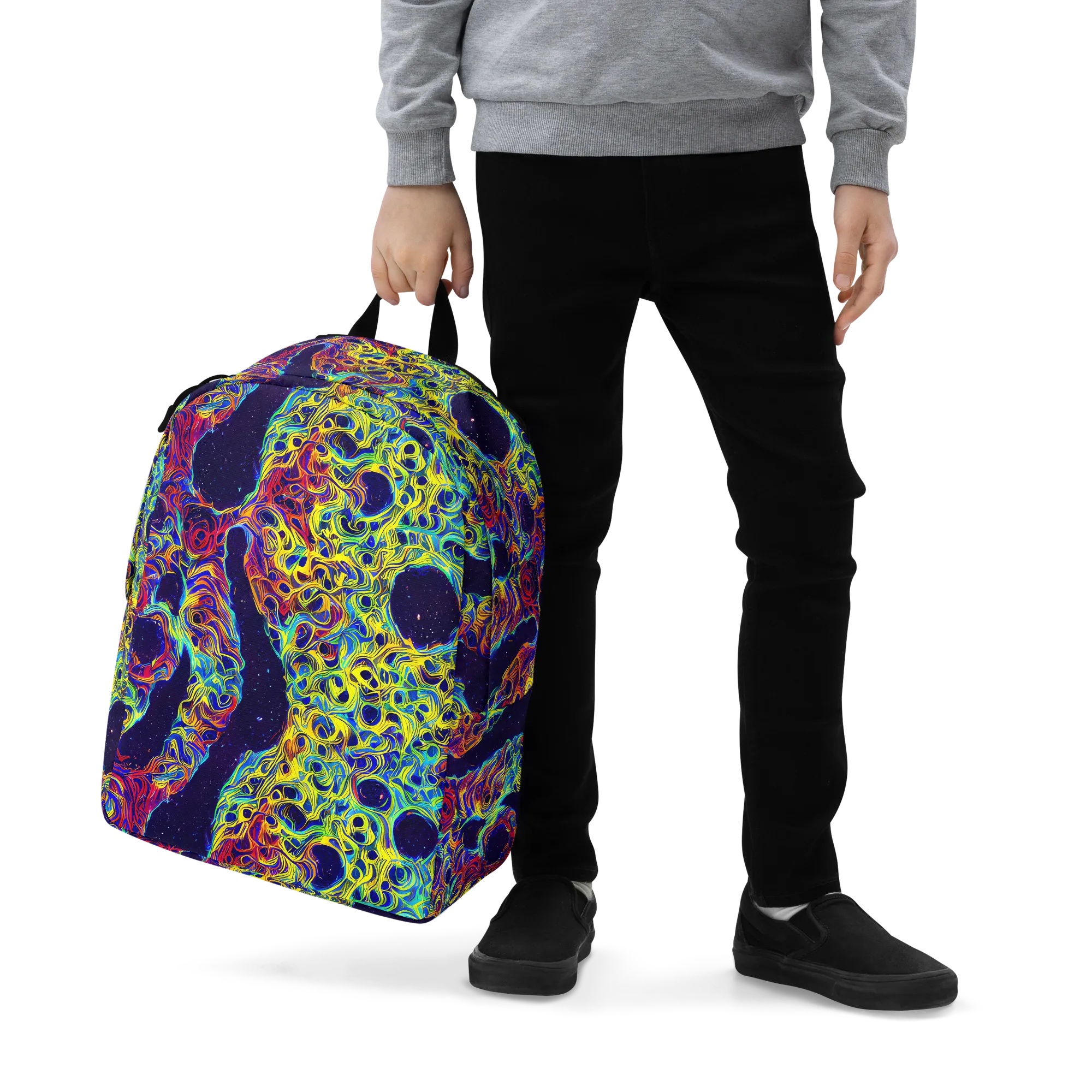 Electric Marrow on Minimalist Backpack — Zoomed-in