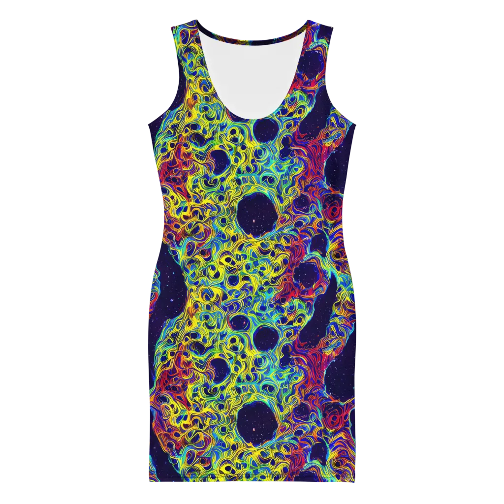 Electric Marrow on Bodycon Dress — Front