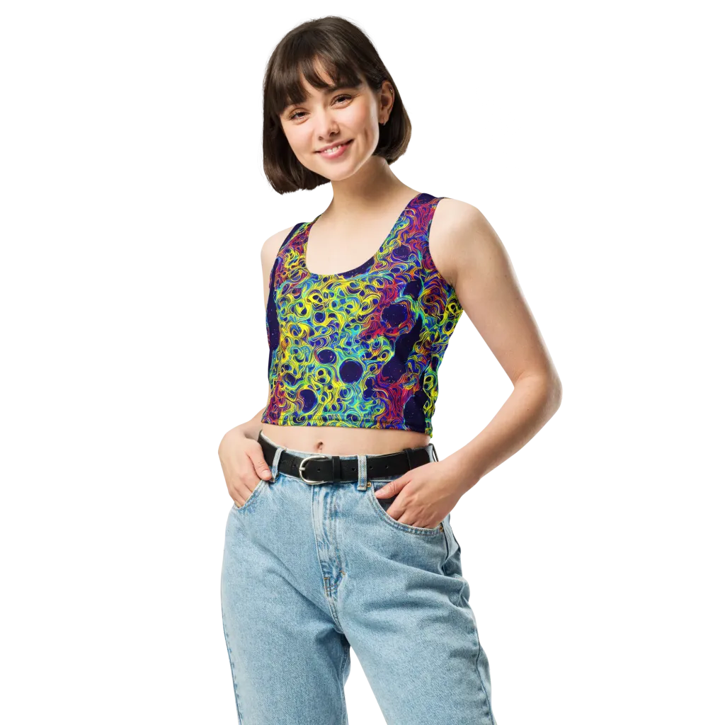 Electric Marrow on Crop Top — Front