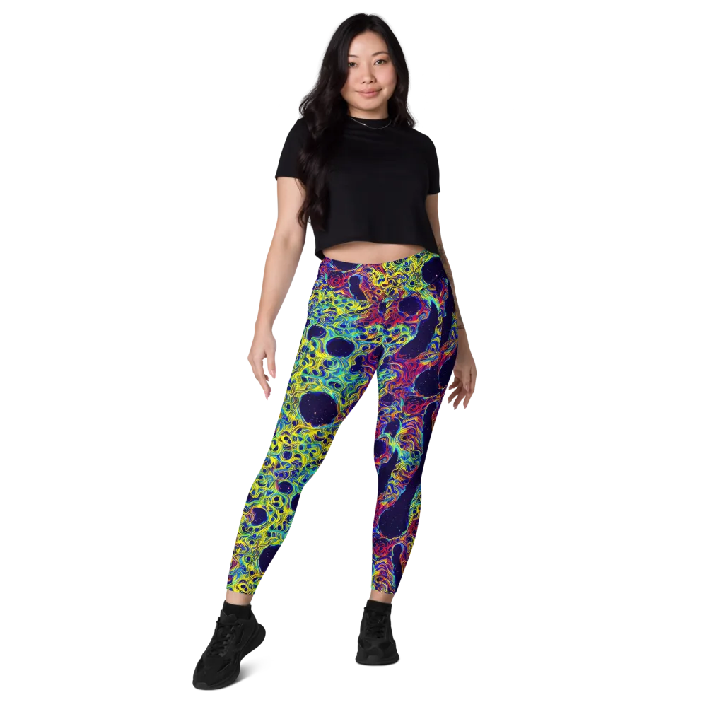 Electric Marrow on Leggings with Pockets — Front