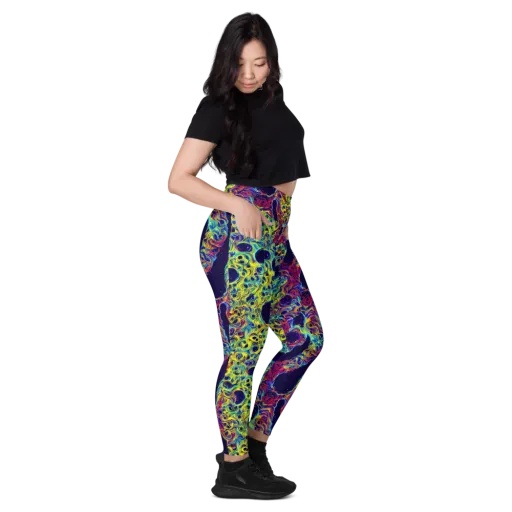 Electric Marrow on a Leggings with Pockets