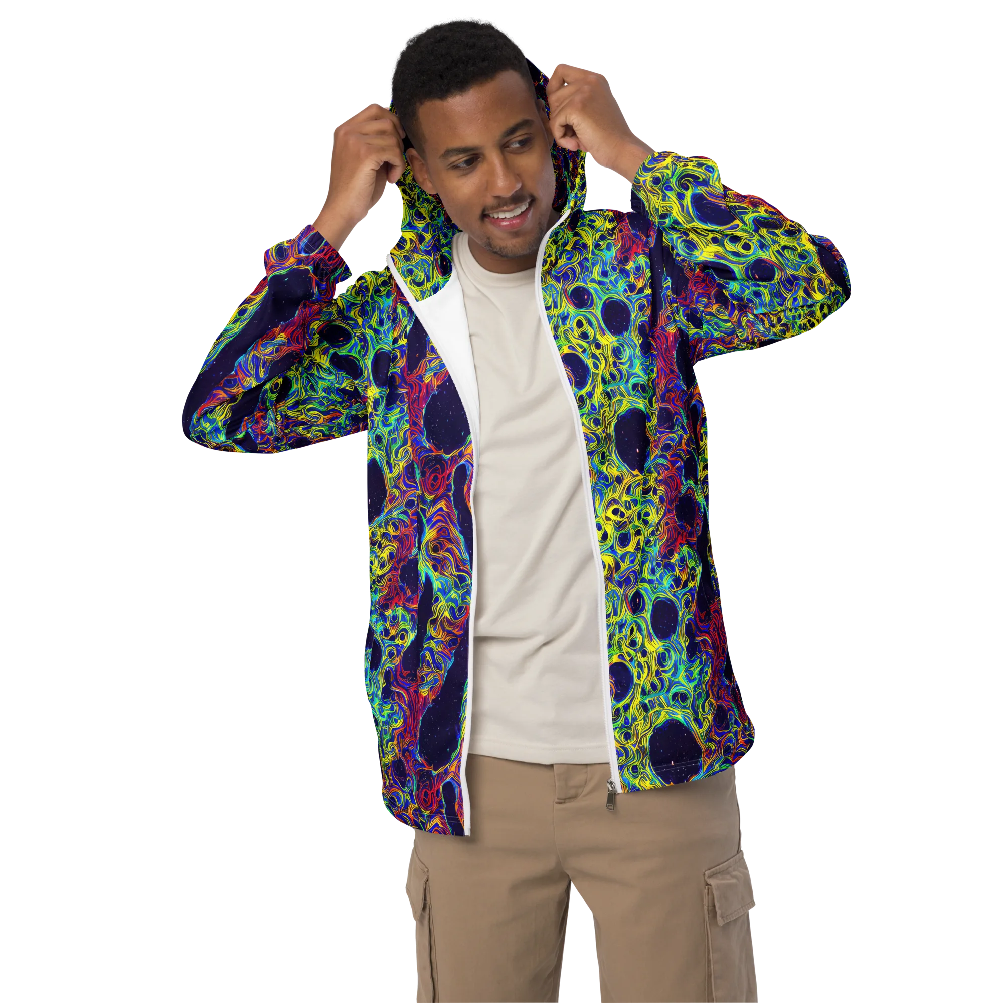 Electric Marrow on Men's Windbreaker — Front
