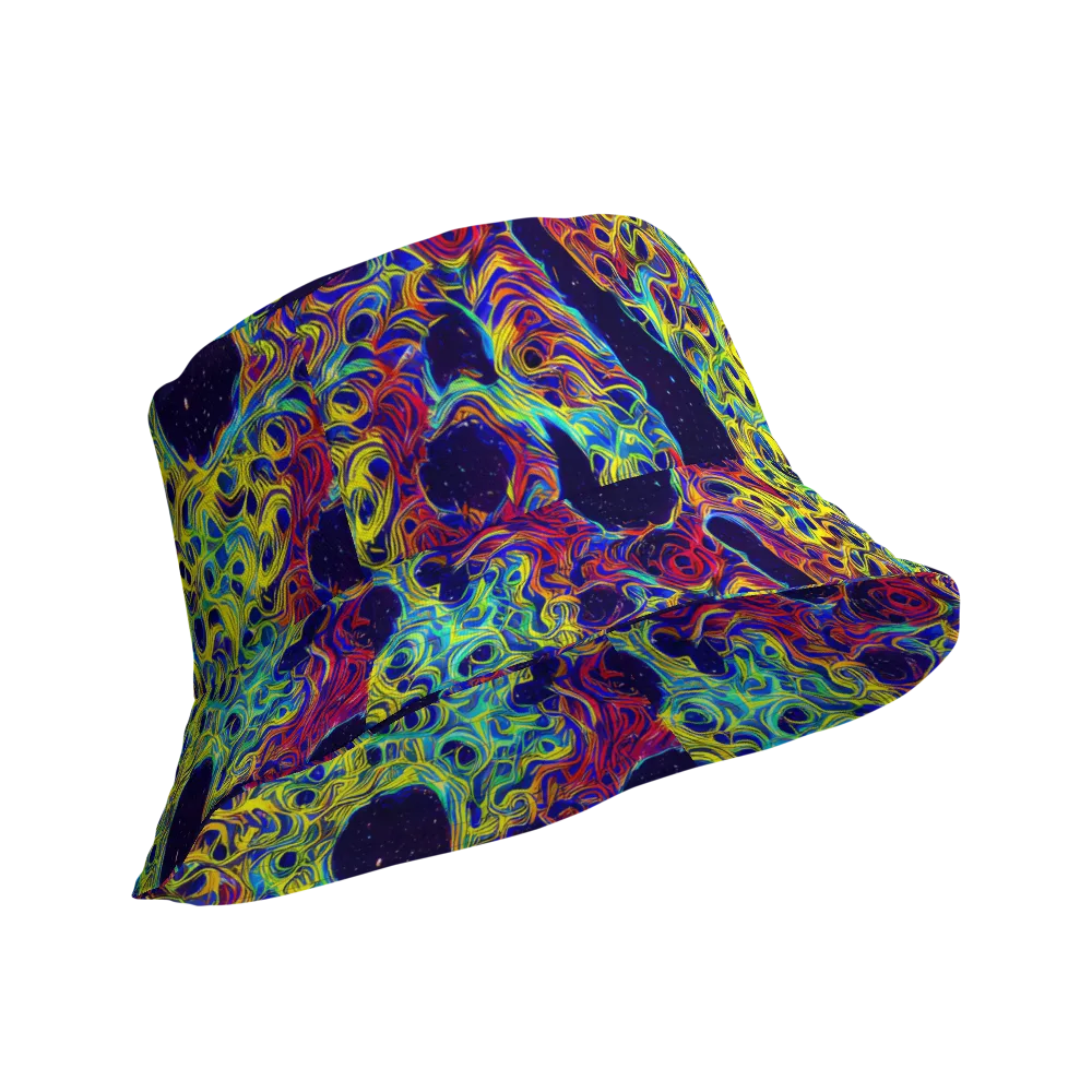 Electric Marrow on Reversible Bucket Hat — Product details Outside