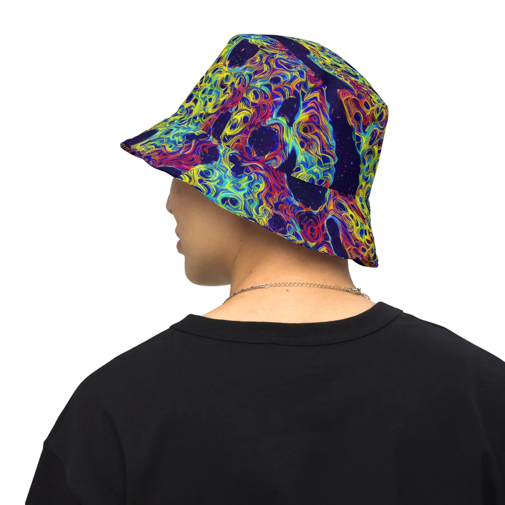 Electric Marrow on Reversible Bucket Hat — Back Inside