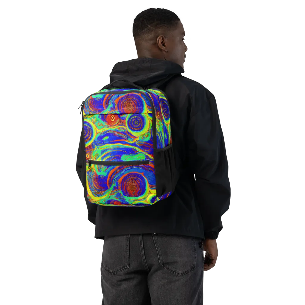 Kaleido Surge on Utility Backpack — Back