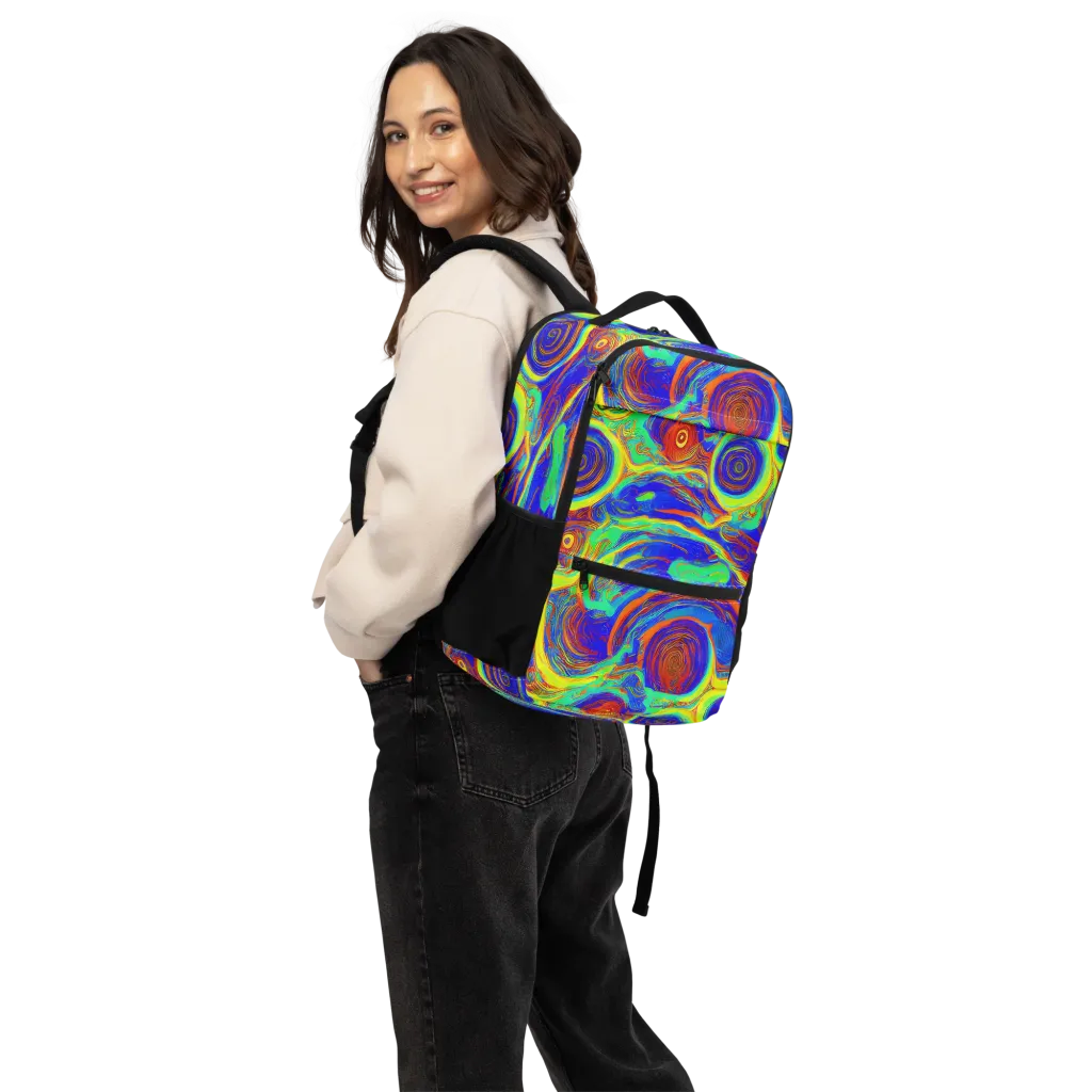 Kaleido Surge on Utility Backpack — Back