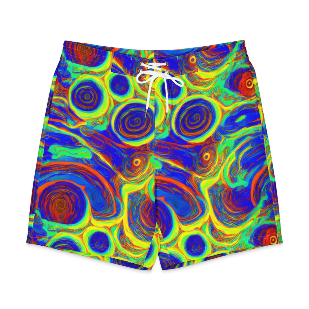 Kaleido Surge on Men's Board Shorts — Front