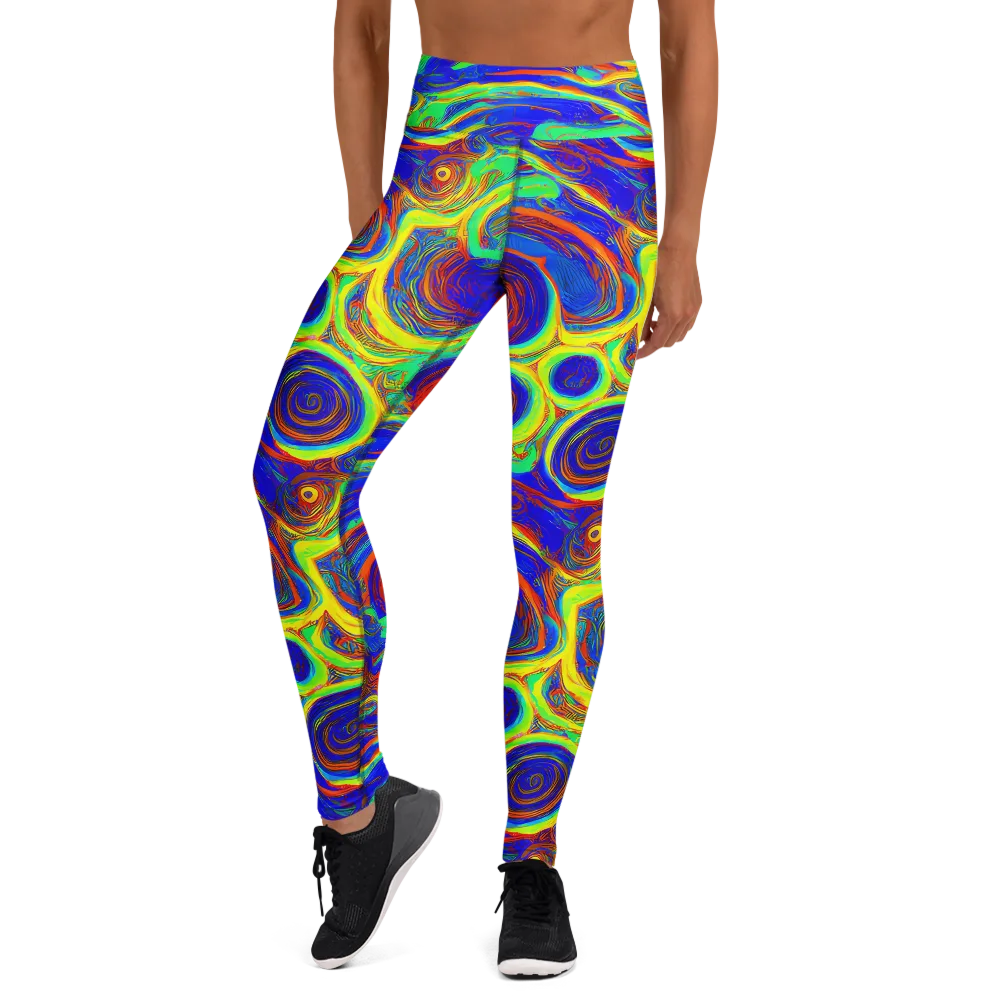 Kaleido Surge on Yoga Leggings — Front