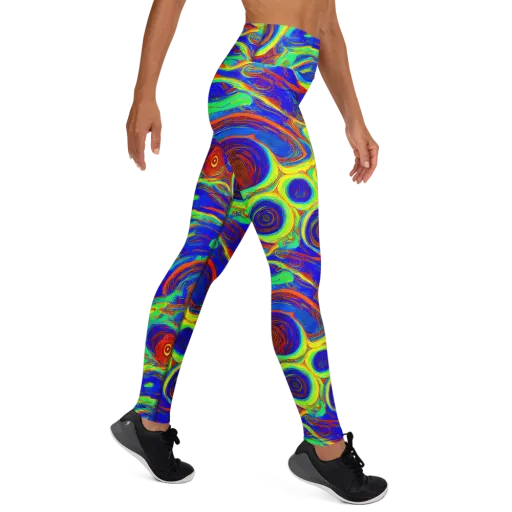 Kaleido Surge on a Yoga Leggings