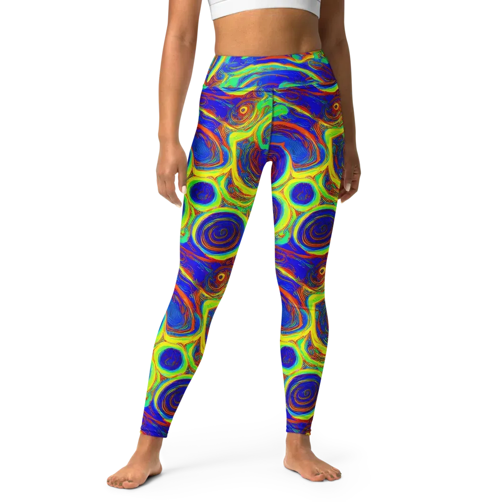 Kaleido Surge on Yoga Leggings — Front