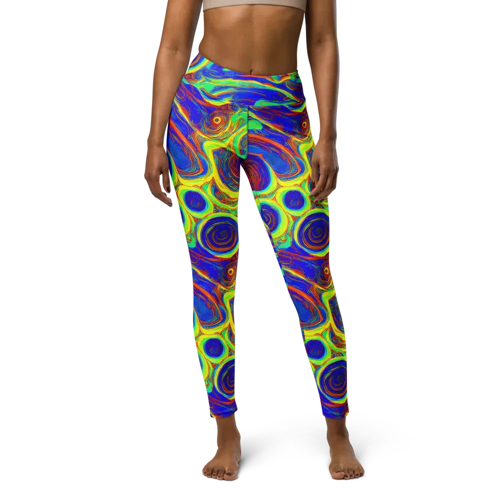 Kaleido Surge on Yoga Leggings — Front
