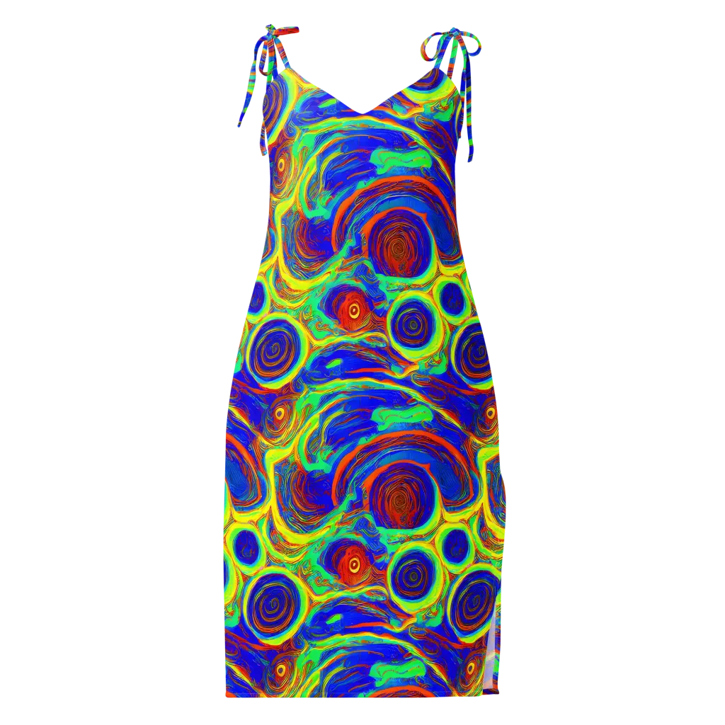 Kaleido Surge on Slip Dress — Front