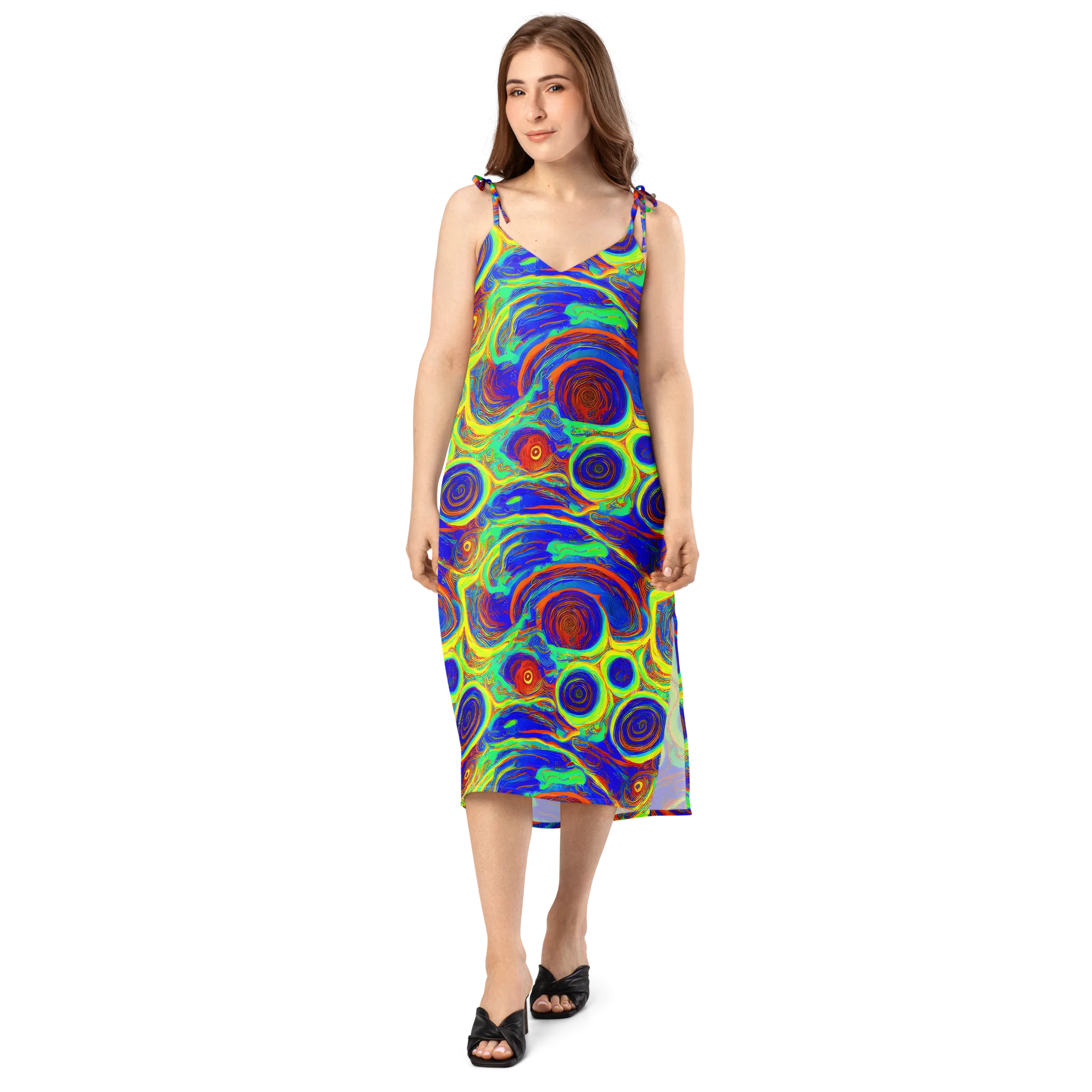 Kaleido Surge on Slip Dress — Front