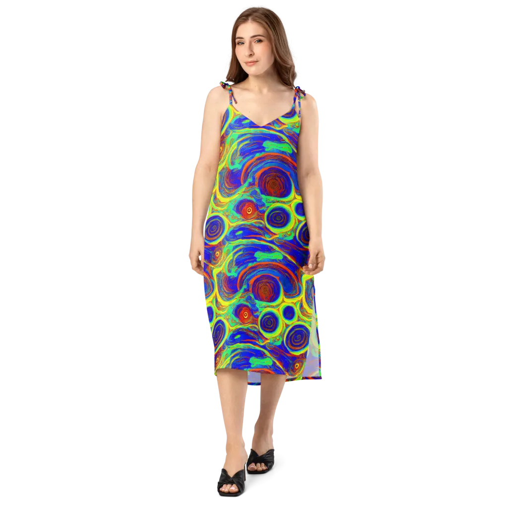 Kaleido Surge on Slip Dress — Front