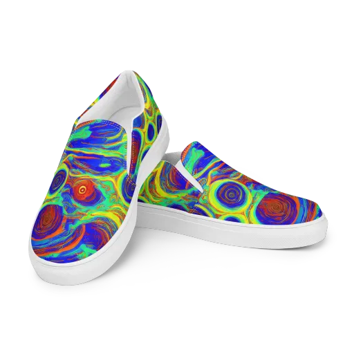Kaleido Surge on a Women's Slip-On Canvas Shoes