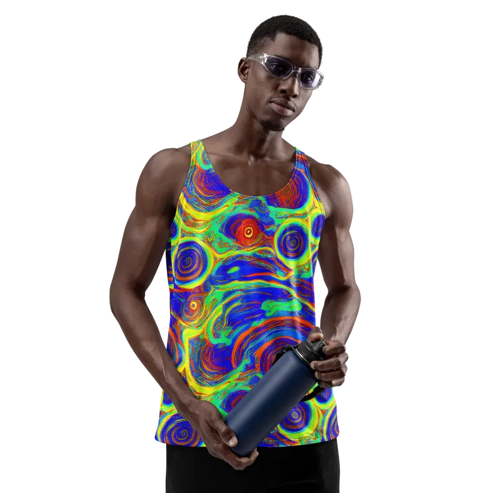 Kaleido Surge on Men's Tank Top — Front