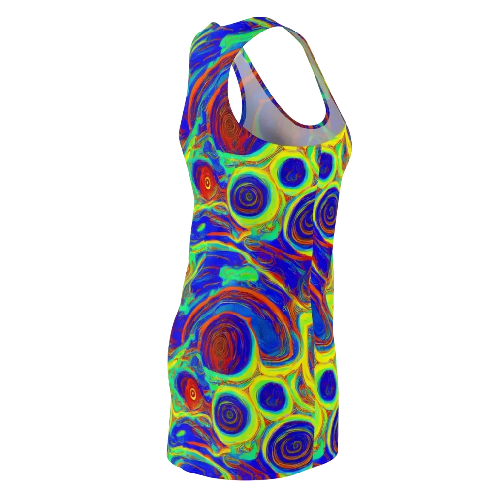 Kaleido Surge on Racerback Dress — Back Side