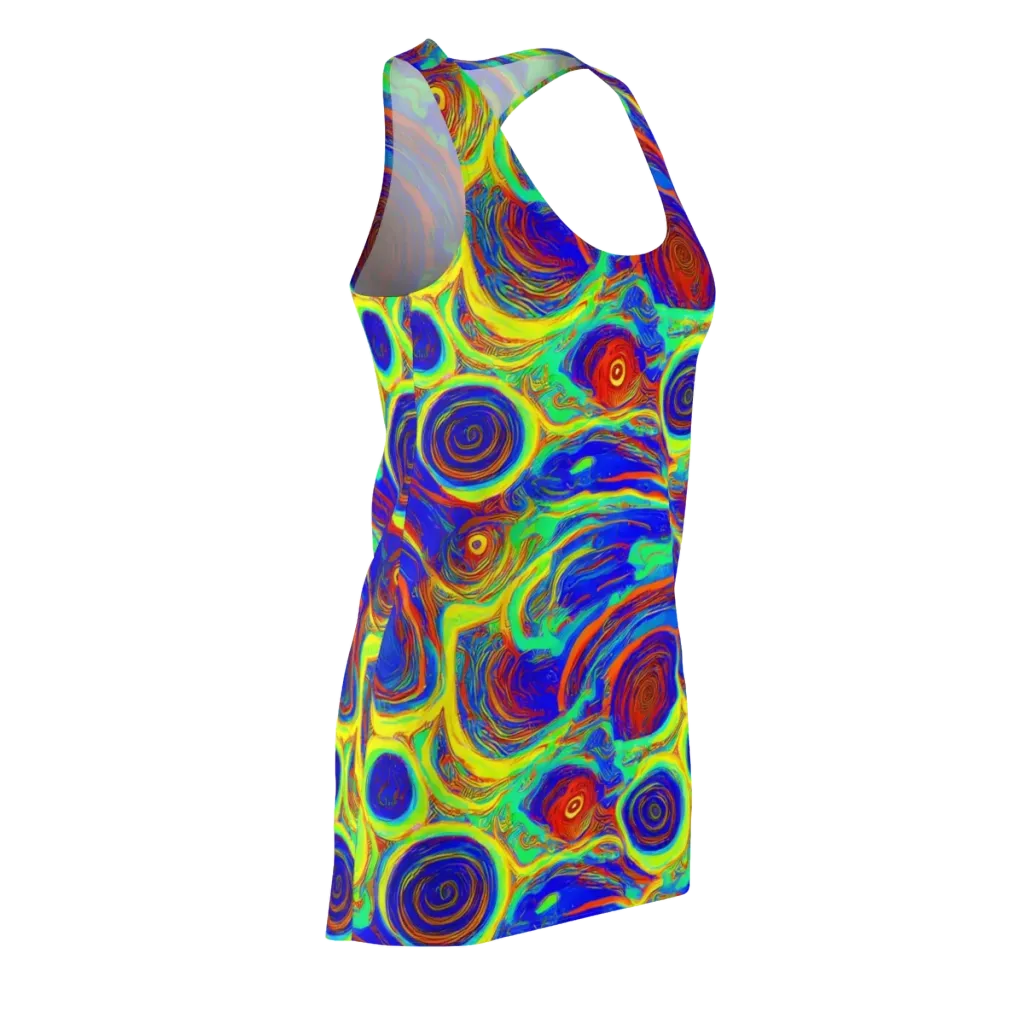 Kaleido Surge on Racerback Dress — Front Side