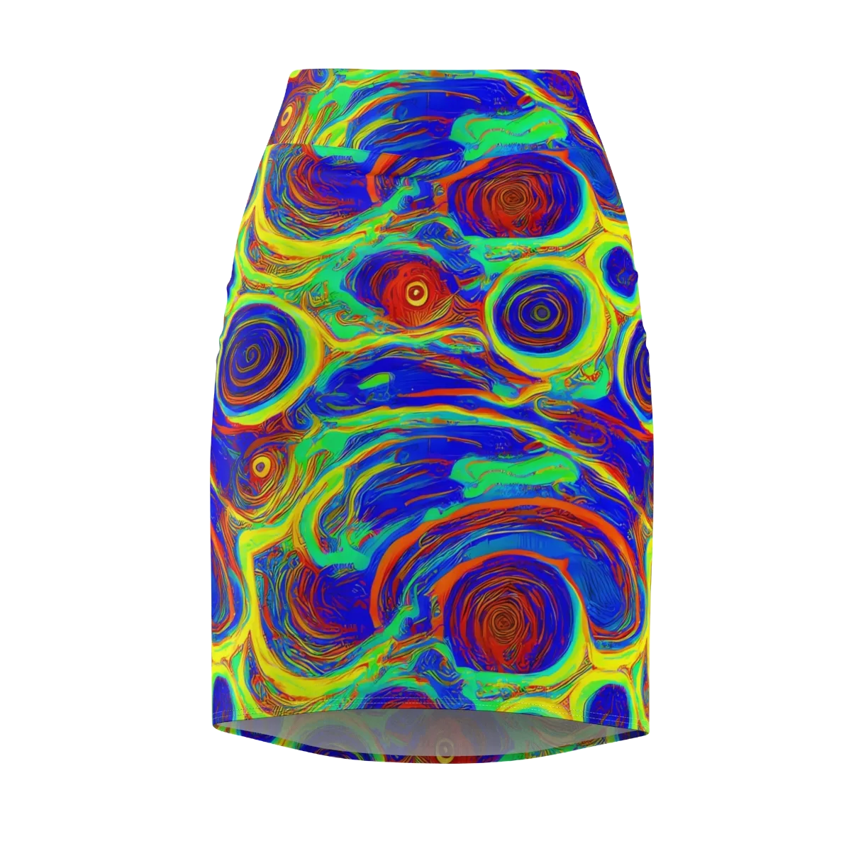 Kaleido Surge on Pencil Skirt — Front