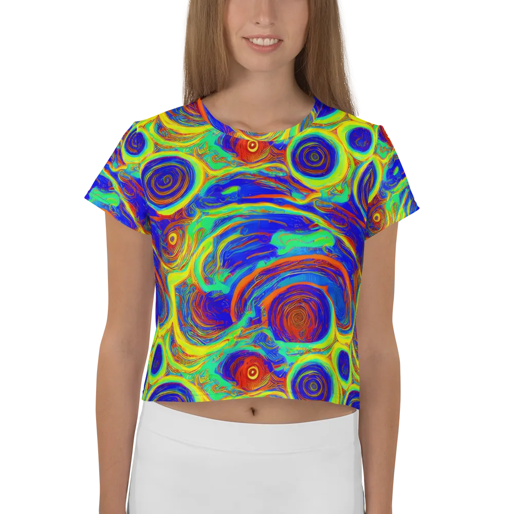 Kaleido Surge on Crop Tee — Front