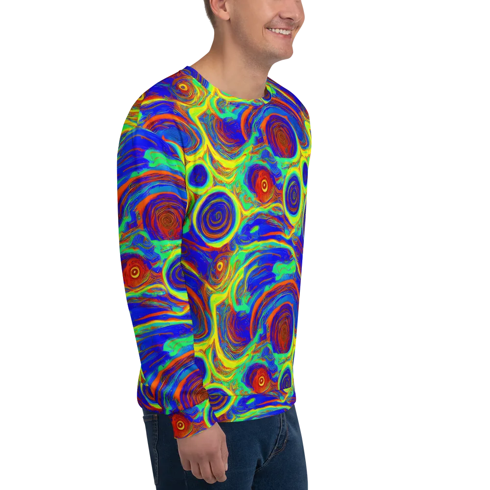 Kaleido Surge on Sweatshirt — Right Front