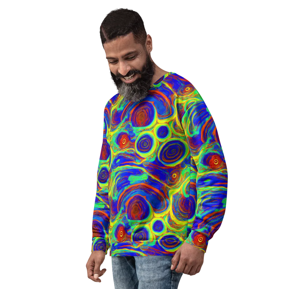 Kaleido Surge on Sweatshirt — Left Front