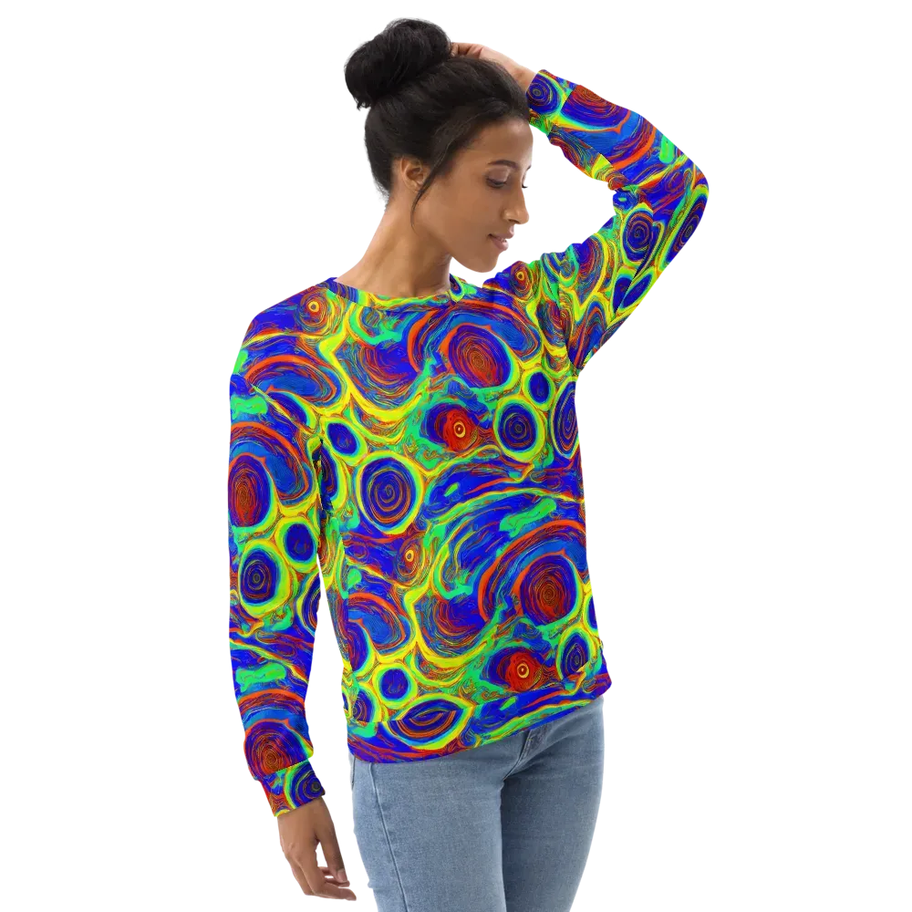 Kaleido Surge on Sweatshirt — Right Front