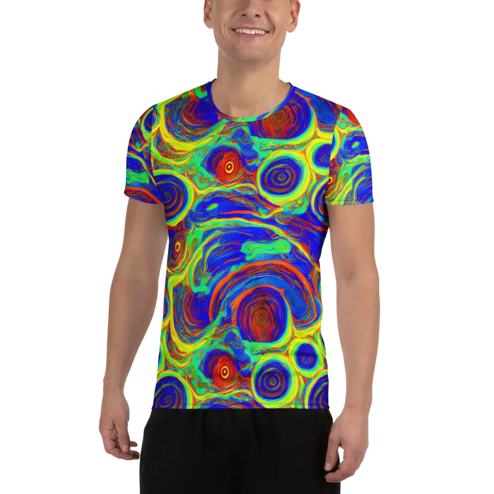 Kaleido Surge on Men's Athletic T-Shirt — Front