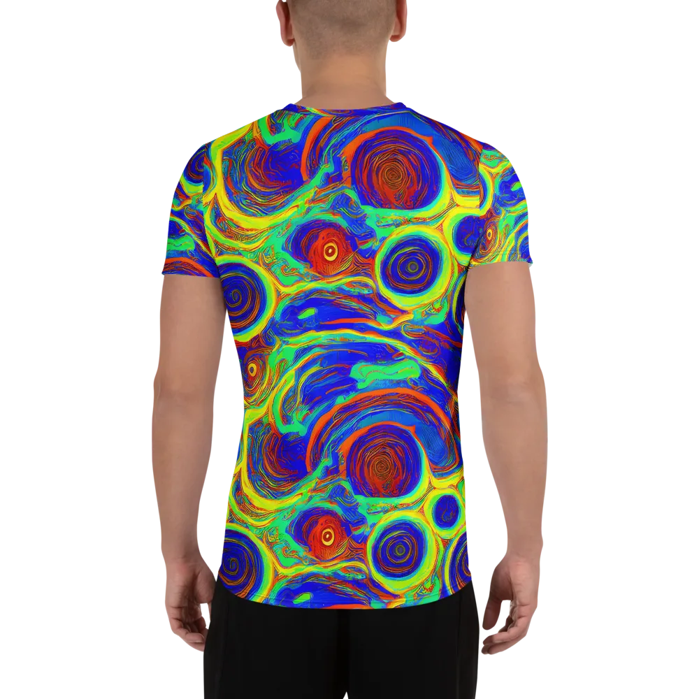 Kaleido Surge on Men's Athletic T-Shirt — Back