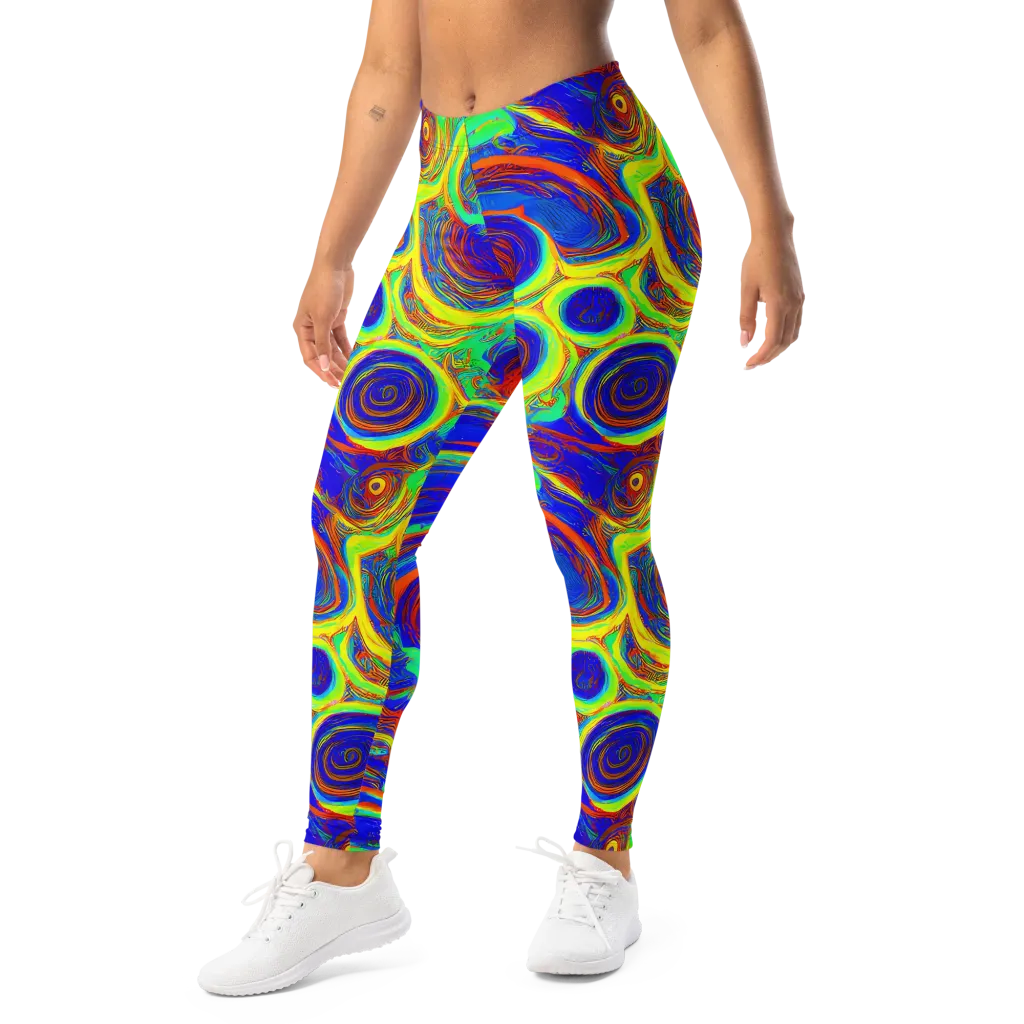 Kaleido Surge on Leggings — Left Front