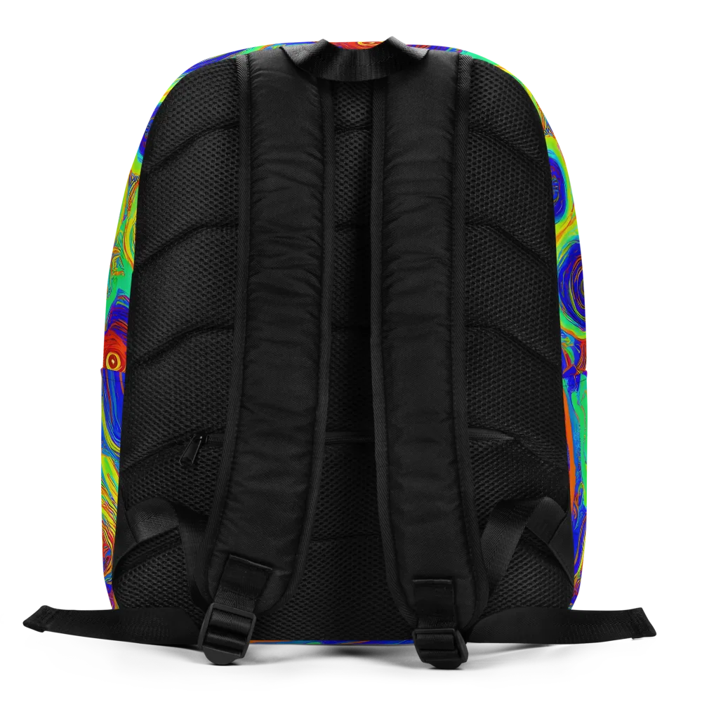 Kaleido Surge on Minimalist Backpack — Back