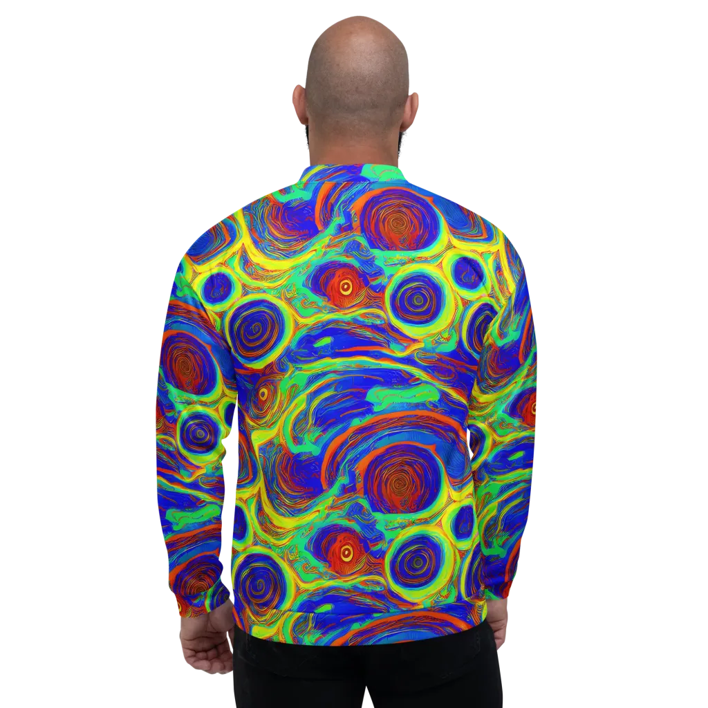 Kaleido Surge on Bomber Jacket — Back